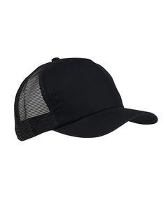 Big Accessories BX010 - 5-Panel Twill Trucker Cap Negro