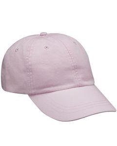Adams AD969 - 6-Panel Low-Profile Washed Pigment-Dyed Cap Rosa pálido