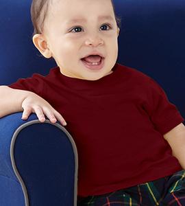 Rabbit Skins 3322 - Remera Jersey para niños  Garnet