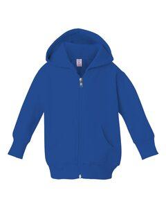 Rabbit Skins 3446 - Infant Hooded Full-Zip Sweatshirt Real Azul