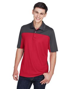 Ash CityCore 365 CE101 - Mens Balance Colorblock Performance Piqué Polo