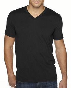 Next Level 6440 - Men's Premium Fitted Sueded V-Neck Tee Negro