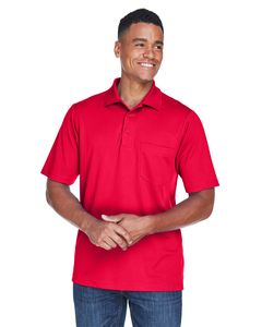 Ash CityCore 365 88181P - Men's Origin Performance Piqué Polo with Pocket Classic Red