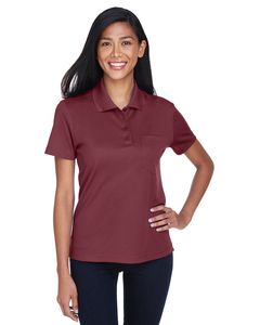 Ash CityCore 365 78181P - Ladies Origin Performance Piqué Polo with Pocket Borgoña