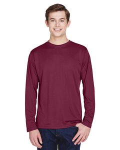 Team 365 TT11L - Men's Zone Performance Long-Sleeve T-Shirt Sport Maroon