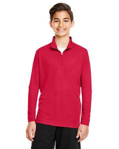 Team 365 TT31Y - Youth Zone Performance Quarter-Zip Deportiva Red