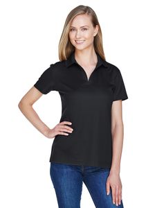 Devon & Jones DG20W - Ladies CrownLux Performance Plaited Polo Negro