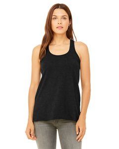 Bella+Canvas B8800 - Ladies Flowy Racerback Tank Black Heather