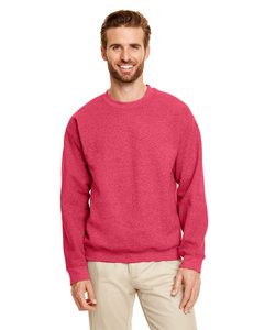 Gildan G180 - Heavy Blend™ 8 oz., 50/50 Fleece Crew (18000) Heather Sport Scarlet Red