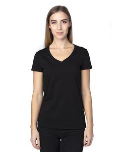 Threadfast 200RV - Ladies Ultimate Short-Sleeve V-Neck T-Shirt Negro
