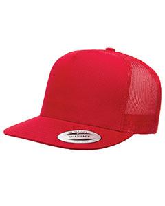 Yupoong 6006 - Five-Panel Classic Trucker Cap Rojo