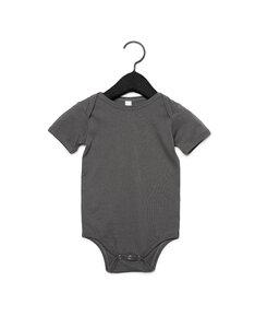 BELLA+CANVAS B100B - Baby Jersey Short Sleeve One Piece Heather Stone