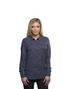 Burnside BN5200 - Ladies' Flannel Shirt Denim