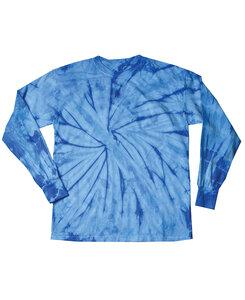 Colortone T324R - Adult Long Sleeve Spider Tee Azul Pastel