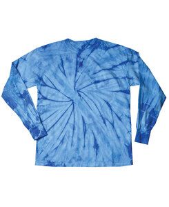 Colortone T923R - Youth Long Sleeve Spider Tee Real Azul