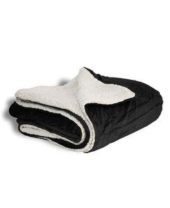 Liberty Bags LB8712 - Alpine Fleece Micro Mink Sherpa Blanket Negro