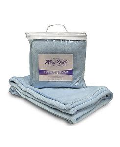 Liberty Bags LB8722 - Apline Fleece Mink Touch Luxury Baby Blanket Azul Pastel