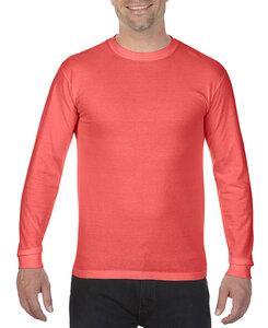 Comfort Colors CC6014 - Remera manga larga de algodón ringspun Heavyweight para adultos Neon Red Orange