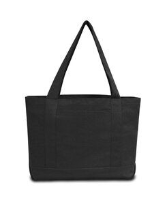 Liberty Bags LB8870 - Bolso de algodón pigmentado de 12 onzas  Bañada Negro