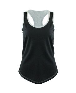 Next Level NL1534 - Musculosa Ideal Color Block para mujer Black/ Heather Gray