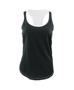 Next Level NL1534 - Musculosa Ideal Color Block para mujer Negro / Blanco