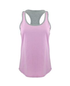 Next Level NL1534 - Musculosa Ideal Color Block para mujer Lilac/ Heather Gray