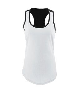 Next Level NL1534 - Musculosa Ideal Color Block para mujer Blanco / Negro