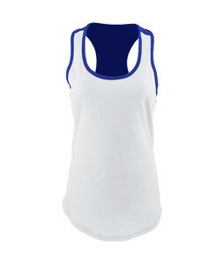 Next Level NL1534 - Musculosa Ideal Color Block para mujer White/Royal