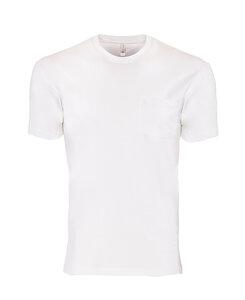 Next Level NL3605 - Remera de algodón con bolsillo para adultos Blanco