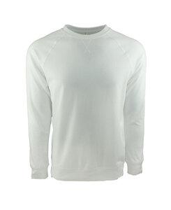 Next Level NL9000 - Buzo de cuello redondo mangas Raglan Terry Unisex Blanco