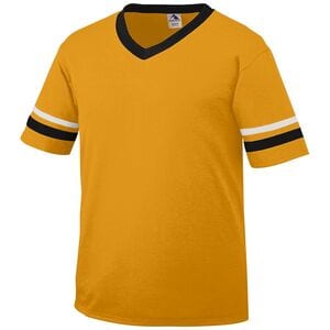 Augusta Sportswear 361 - Youth Sleeve Stripe Jersey Gold/Black/White