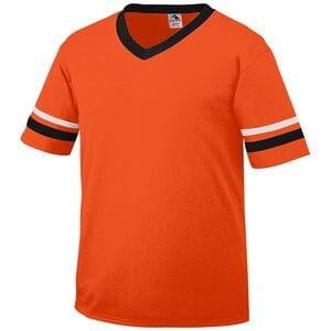 Augusta Sportswear 361 - Youth Sleeve Stripe Jersey Orange/Black/White
