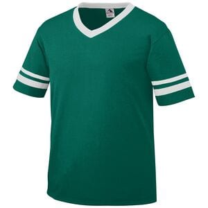 Augusta Sportswear 361 - Youth Sleeve Stripe Jersey Dark Green/White
