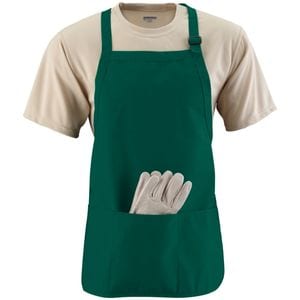 Augusta Sportswear 4250 - Medium Length Apron With Pouch Verde oscuro