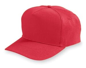 Augusta Sportswear 6207 - Youth Five Panel Cotton Twill Cap Rojo