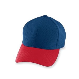 Augusta Sportswear 6236 - Athletic Mesh Cap Youth Navy/Red