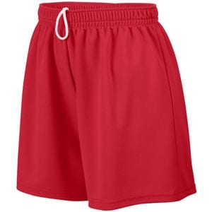 Augusta Sportswear 961 - Girls Wicking Mesh Short Rojo