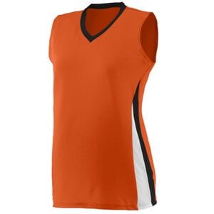 Augusta Sportswear 1355 - Ladies Tornado Jersey Orange/Black/White