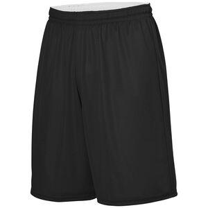 Augusta Sportswear 1406 - Reversible Wicking Short Negro / Blanco