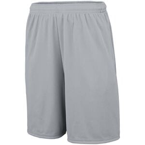 Augusta Sportswear 1428 - Short para entrenar con bolsillos  Silver Grey