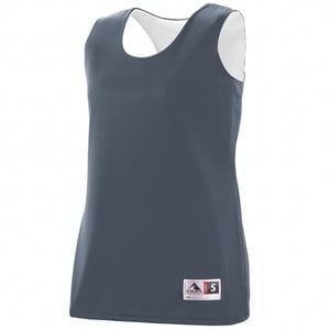Augusta Sportswear 147 - Ladies Reversible Wicking Tank Graphite/White