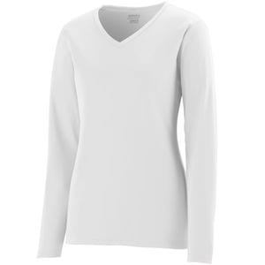 Augusta Sportswear 1788 - Remera manga larga de mujer con propiedades que absorbe la humedad Blanco