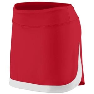 Augusta Sportswear 2410 - Ladies Action Color Block Skort Red/White