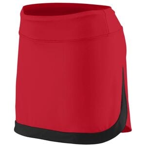Augusta Sportswear 2410 - Ladies Action Color Block Skort Rojo / Negro