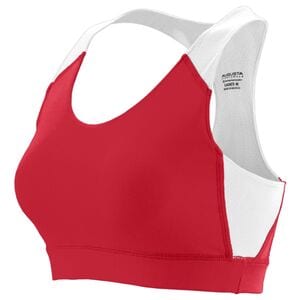 Augusta Sportswear 2417 - Corpiño para todos los deportes de mujer Red/White