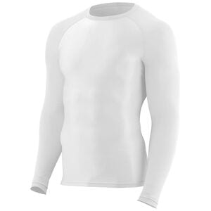 Augusta Sportswear 2604 - Remera de manga larga súper ajustada  Blanco