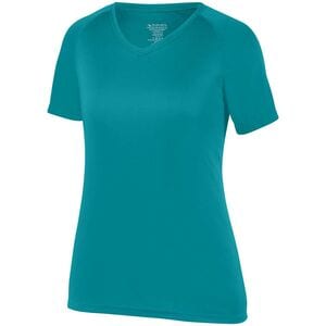 Augusta Sportswear 2793 -  Remera Attain con mangas Raglán con propiedades que absorben la humedad de mujer  Verde azulado