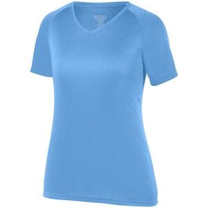 Augusta Sportswear 2793 -  Remera Attain con mangas Raglán con propiedades que absorben la humedad de mujer  Columbia Blue