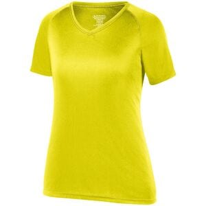 Augusta Sportswear 2793 -  Remera Attain con mangas Raglán con propiedades que absorben la humedad de mujer  Safety Yellow