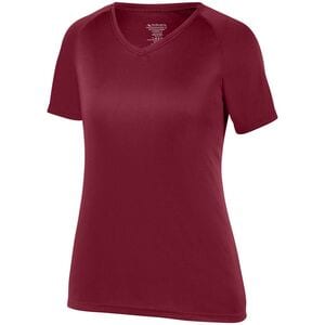 Augusta Sportswear 2793 -  Remera Attain con mangas Raglán con propiedades que absorben la humedad de mujer  Cardinal